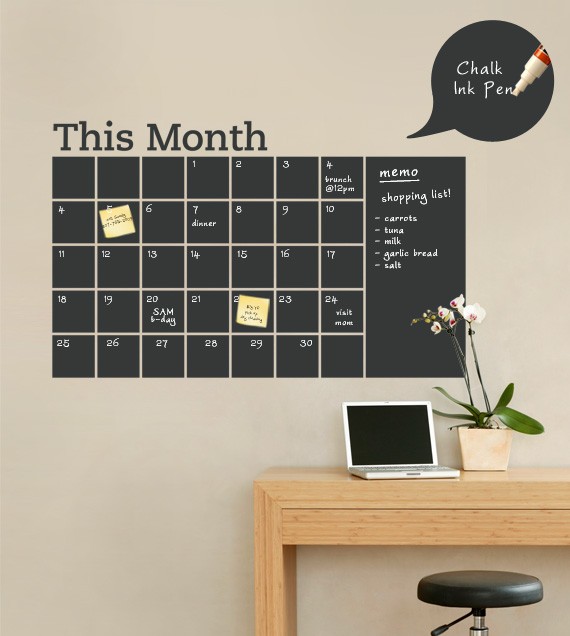 How to Make a Giant Chalkboard Calendar