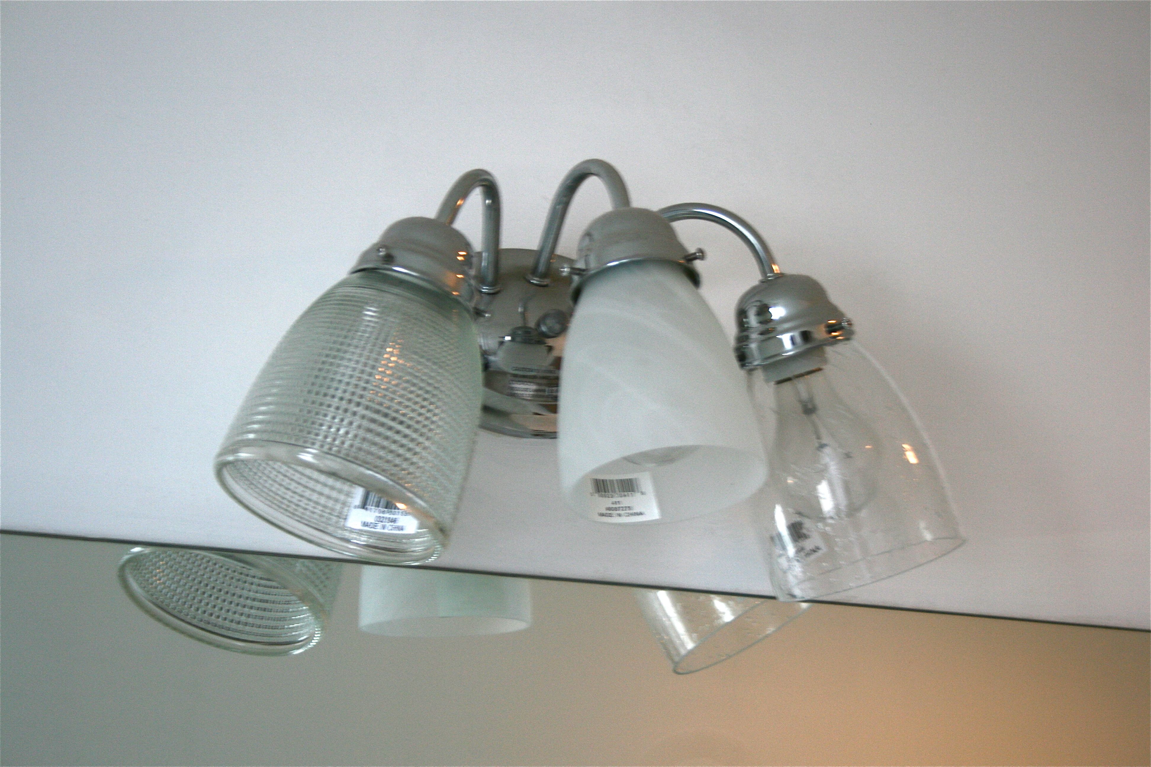 Updating the bathroom light fixture Dream Green DIY