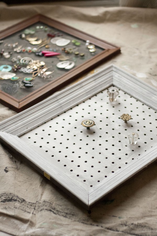 Chalk Painted Jewelry Organizers Dream Green DIY