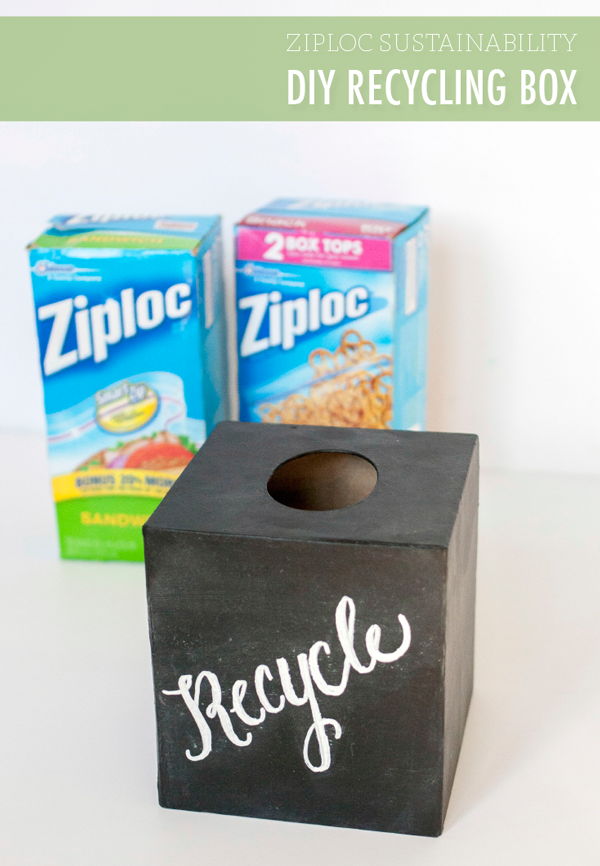 Ziploc Sustainability // DIY Recycling Box Dream Green DIY
