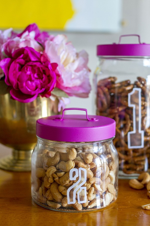 DIY Etched Glass Jars Dream Green DIY