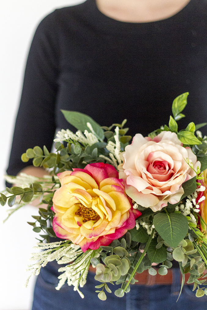 DIY Faux Flower Arranging Dream Green DIY