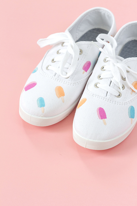 plain canvas shoes for painting