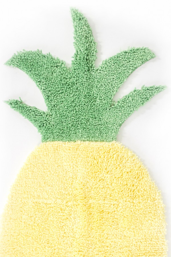 How To Make A Pineapple Shaped Bath Mat