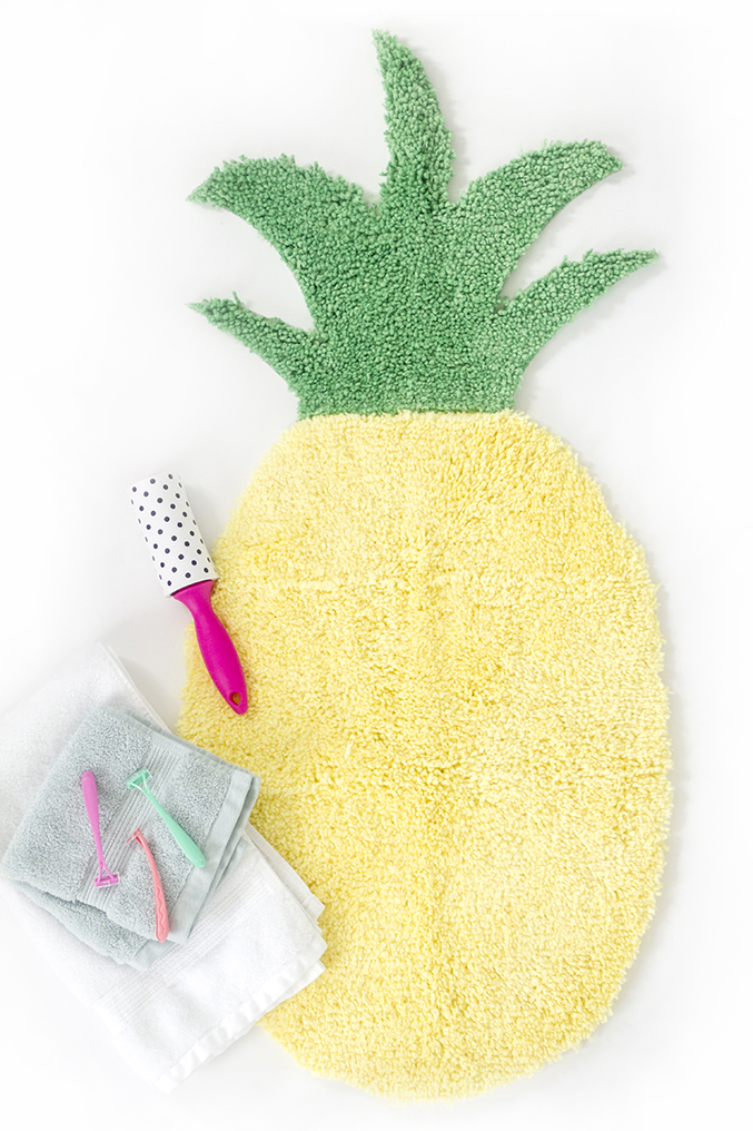 How To Make A Pineapple Shaped Bath Mat