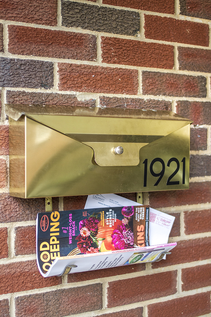 Our MidCentury WallMounted Mailbox Makeover