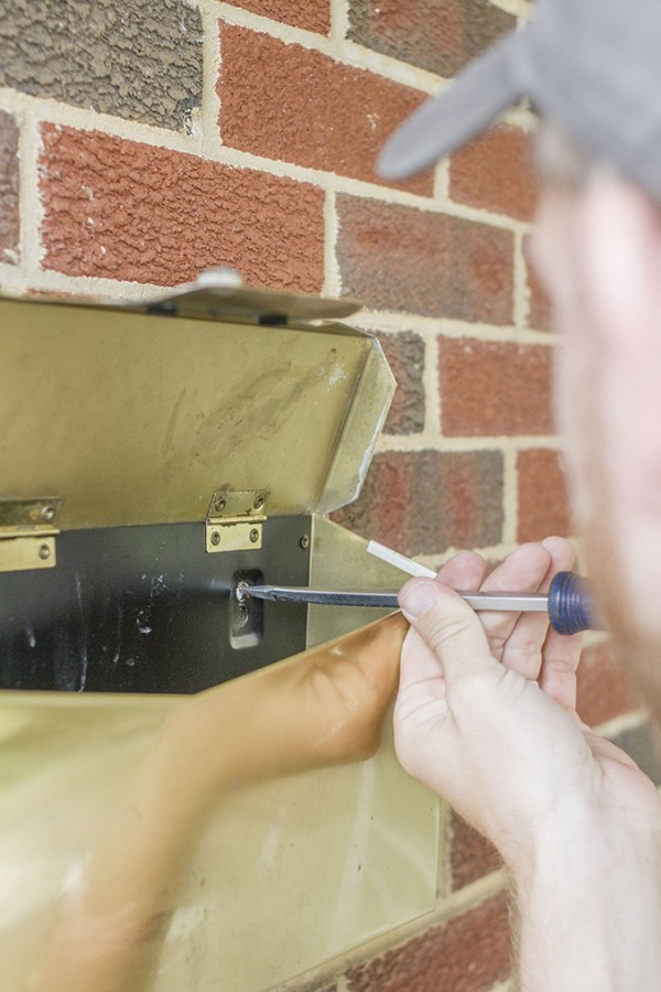 Our MidCentury WallMounted Mailbox Makeover