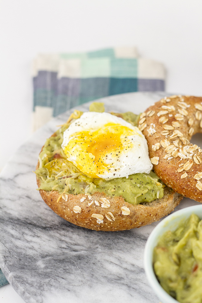 Recipe Southwestern Poached Egg Bagel Dream Green DIY