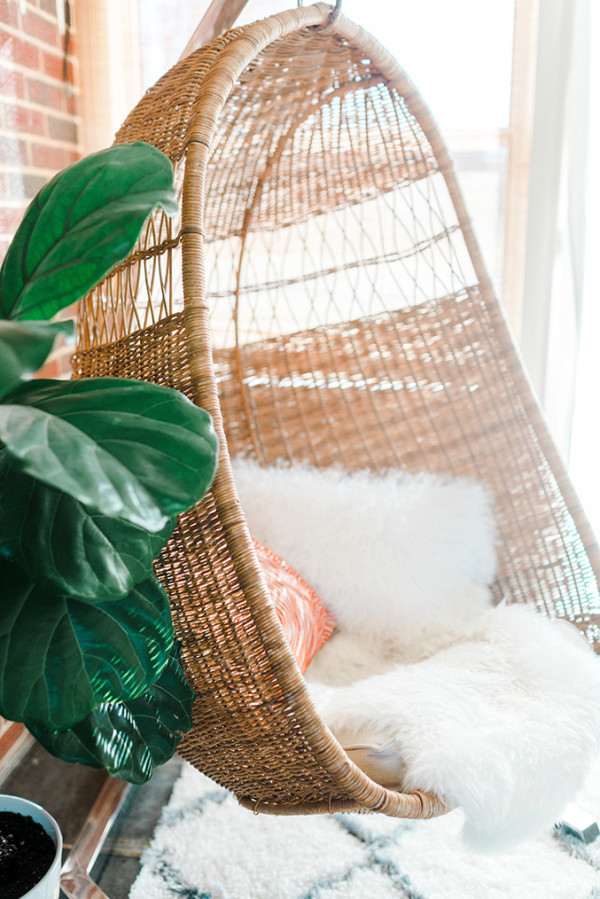 How To Properly Hang A Woven Rattan Chair Dream Green DIY