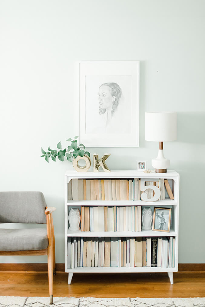 Making A Case For Backwards Books On Your Bookshelves Dream Green DIY