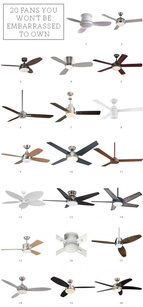 20 Ceiling Fans You Won't Be Embarrassed To Own - Dream Green DIY