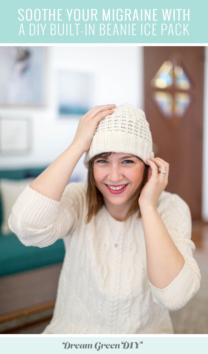 Soothe Your Migraine With A DIY Beanie Ice Pack Dream Green DIY
