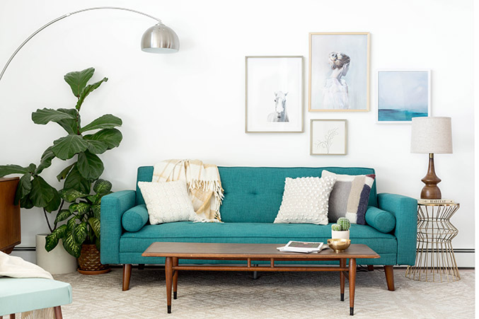 How To Makeover Your Living Room With New Art - Dream Green DIY