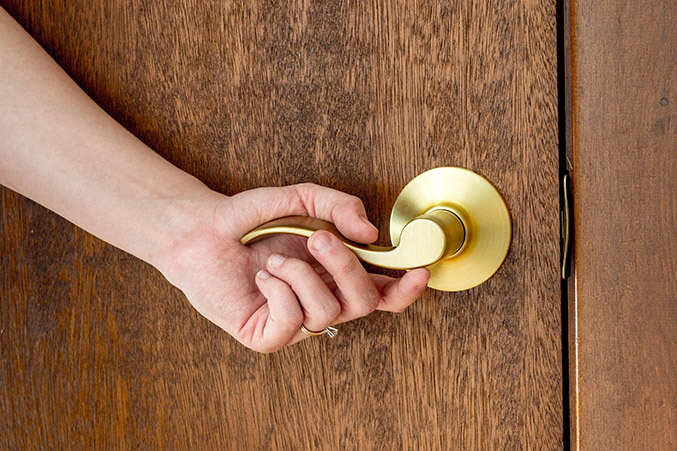 how changing our door knobs completed our home renovation - bishop&holland