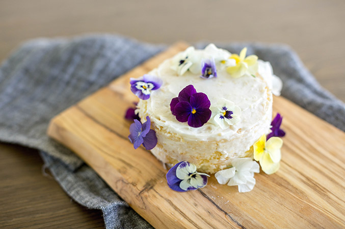 Clearance Cake With Edible Flowers