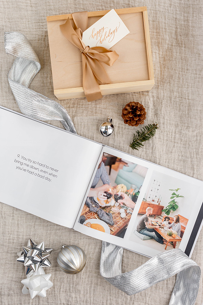 '12 Reasons Why I Love You' Photo Book Gift Idea Dream Green DIY