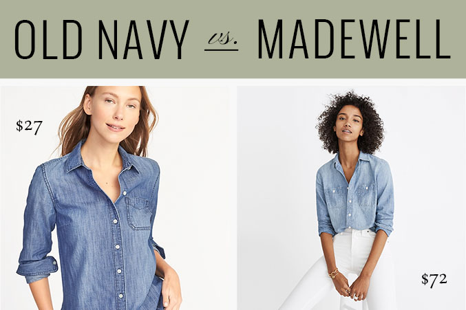 Swap These Madewell Pieces For Old Navy - Dream Green DIY