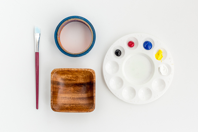 Diy Two Tone Painted Wood Jewelry Cups - Dream Green Diy