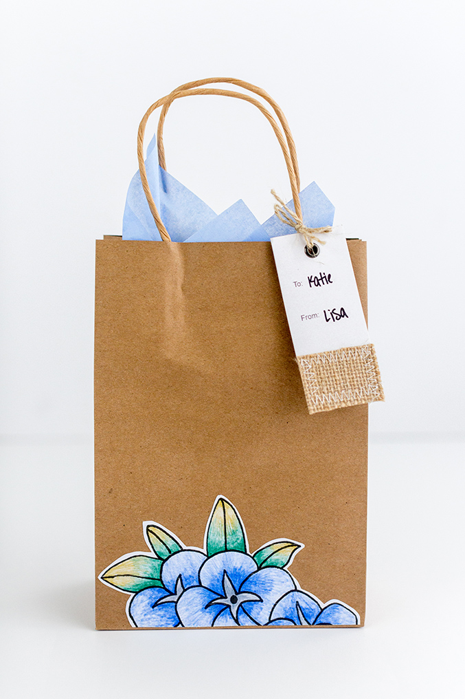 DIY Botanical Gift Bags with Printables Dream Green DIY