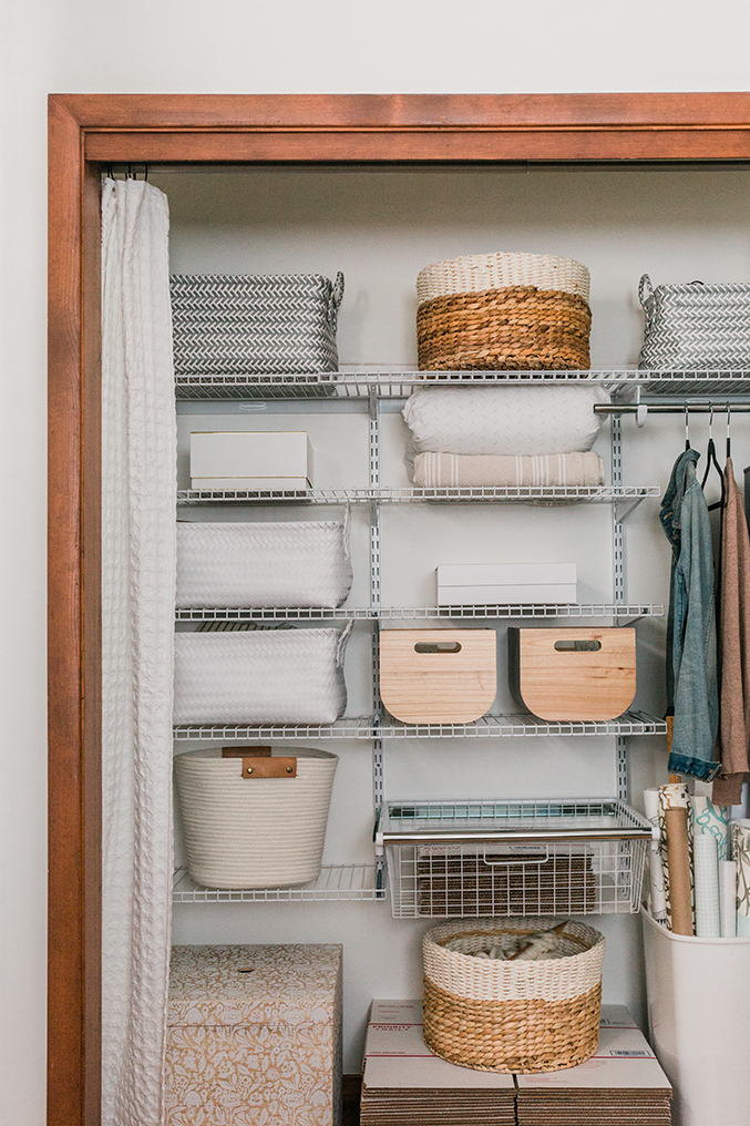 How To Upgrade Your Guest Room Closet - Dream Green DIY