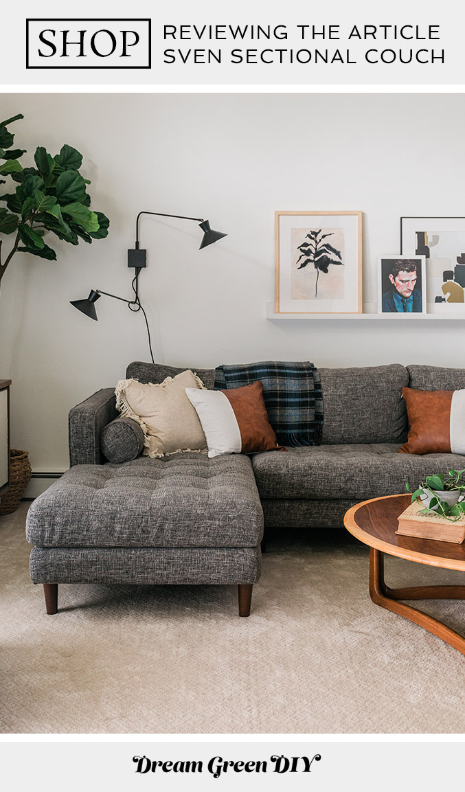 Article Sven Sectional Couch Review - Dream Green DIY