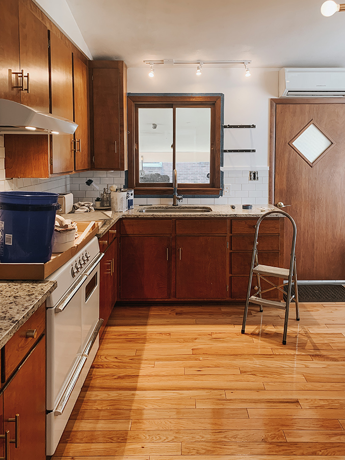 Painting Our Kitchen Window Trim White Dream Green DIY