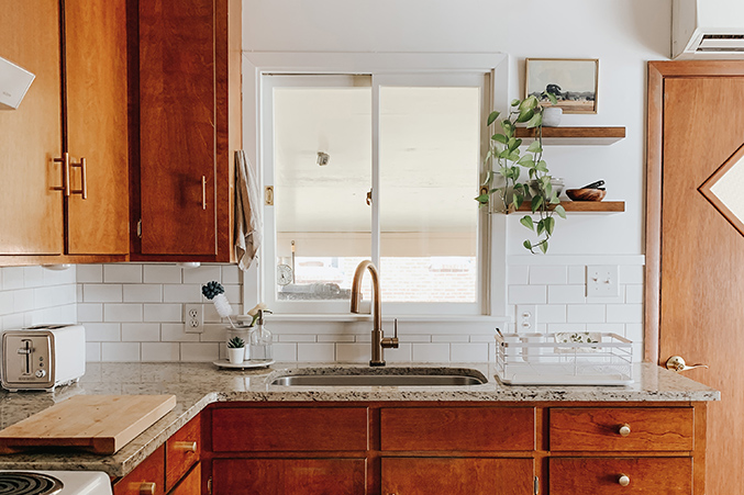 Painting Our Kitchen Window Trim White - Dream Green DIY