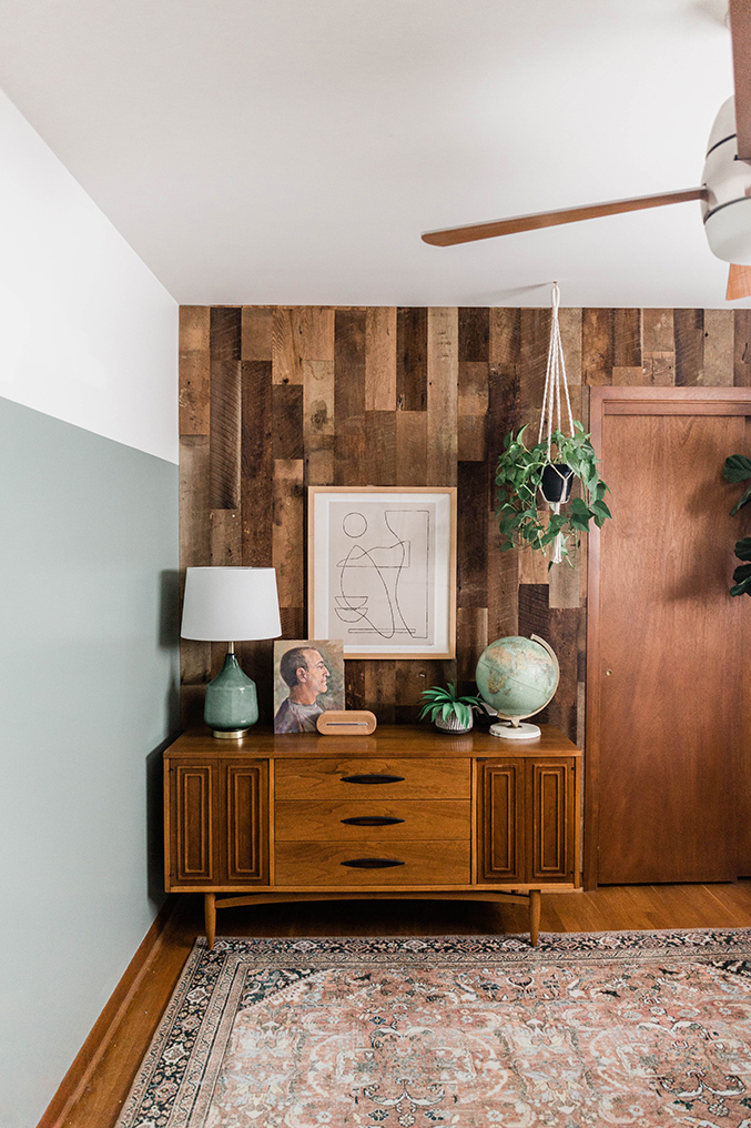 DIY Reclaimed Wood Feature Wall Tutorial Dream Green DIY