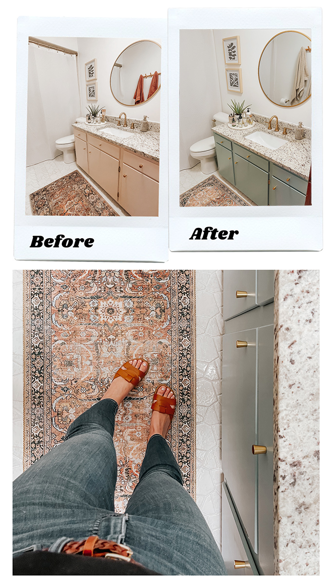 Painting A Bathroom Vanity (Again) - Dream Green DIY