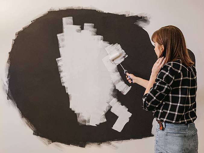 DIY Paint Art Gallery Wall Dream Green DIY