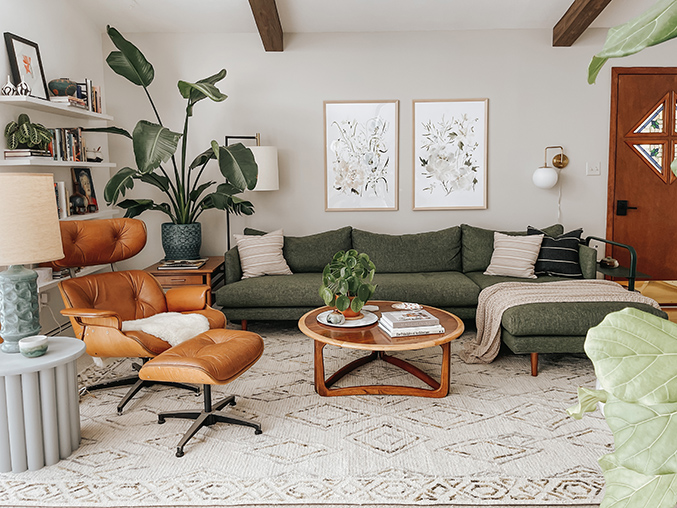 Swap A Living Room To Spring With Art - Dream Green DIY