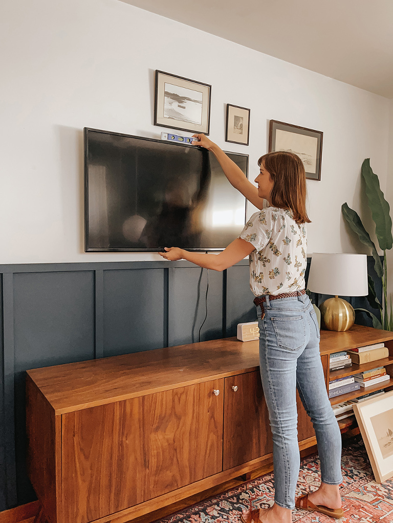 How To Hang A TV Like Framed Art Dream Green DIY