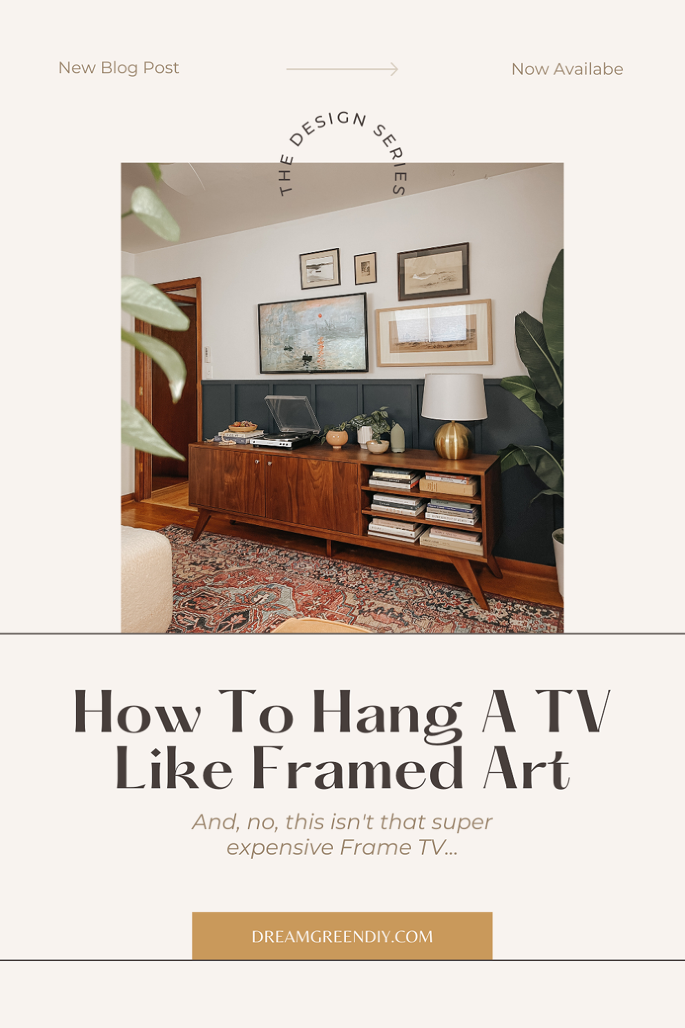 How To Hang A TV Like Framed Art Dream Green DIY