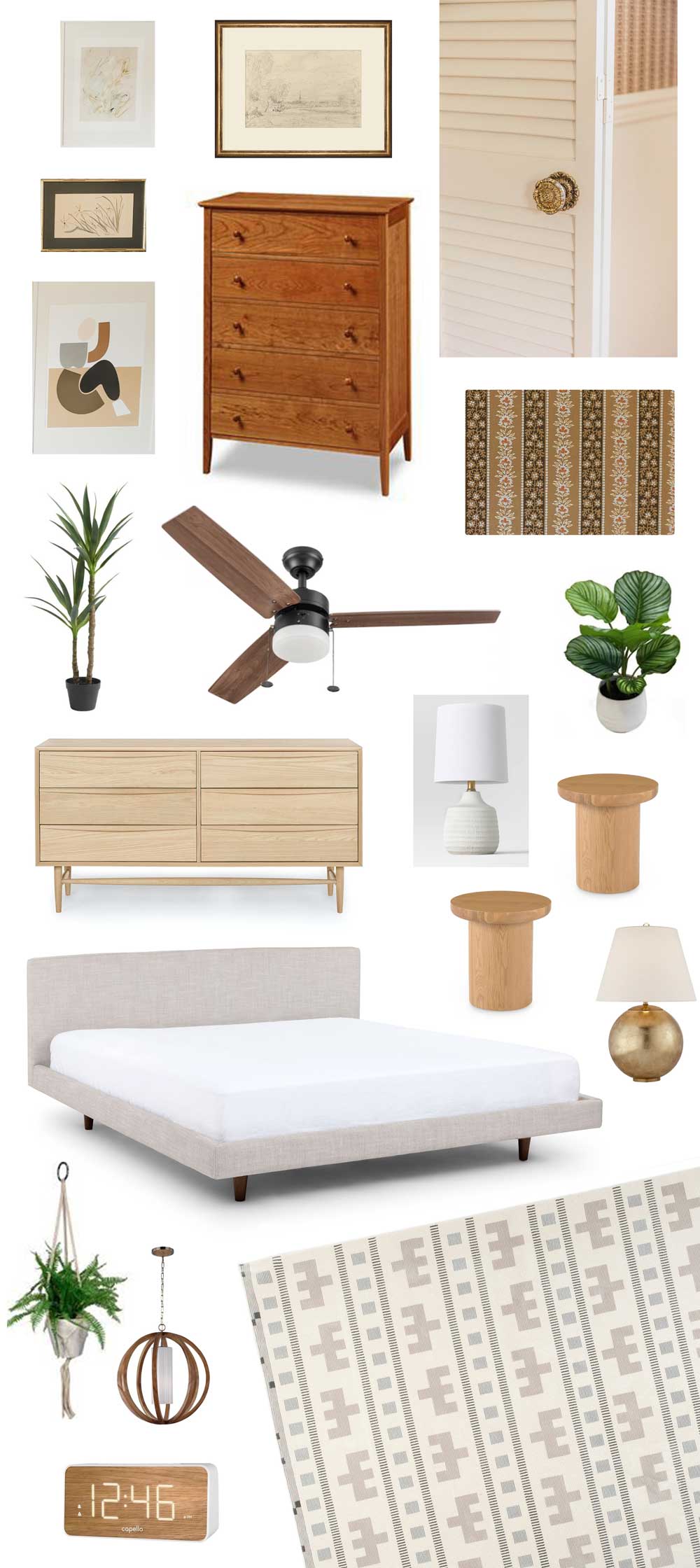 New Home Mood Board: Main Bedroom - Dream Green DIY