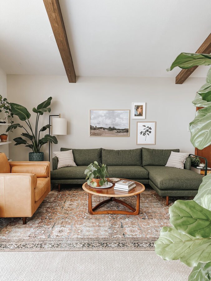 Article's Burrard Sofa Shown Two Ways - Dream Green DIY