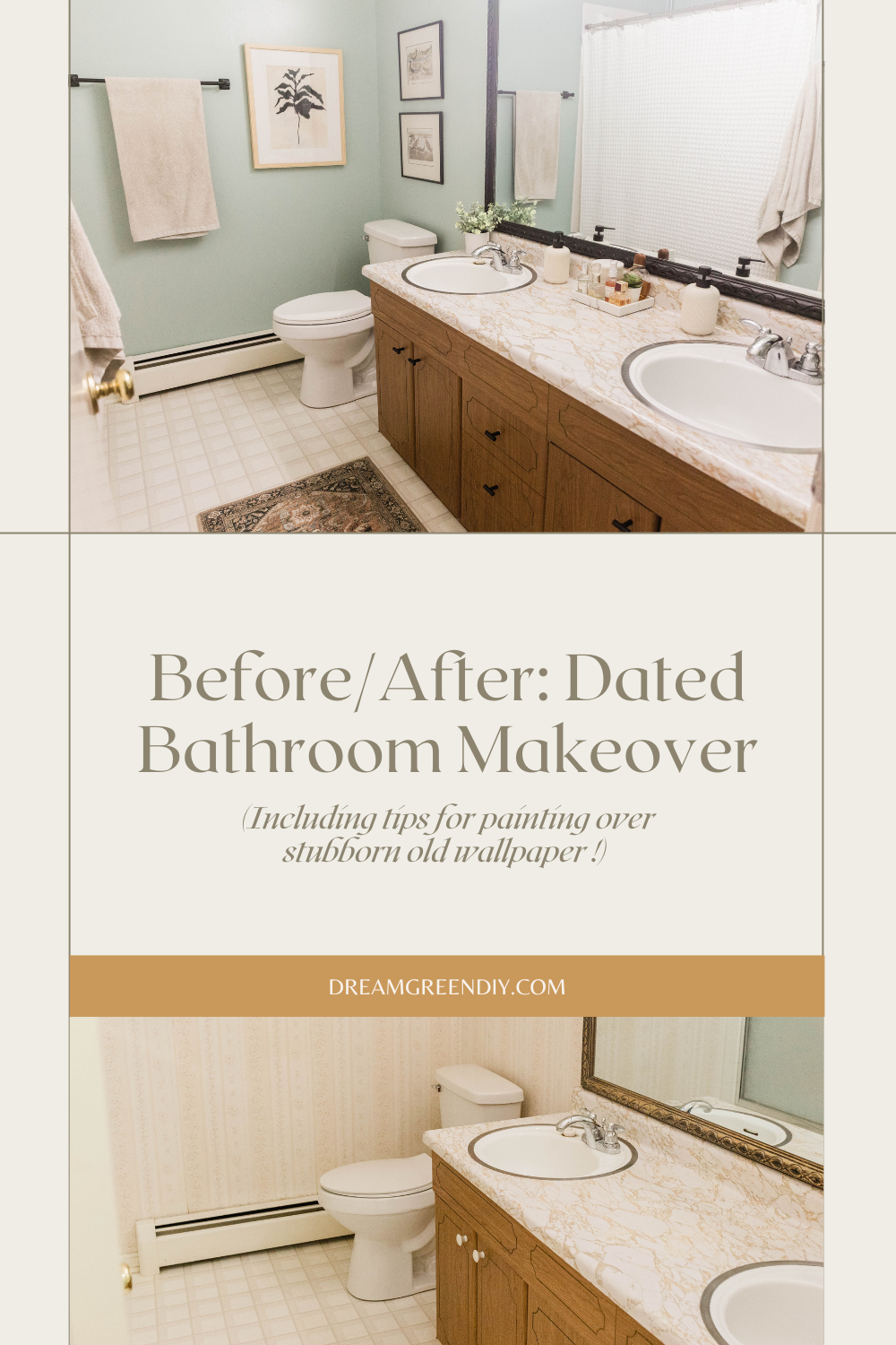 Before/After: Dated Retro Bathroom