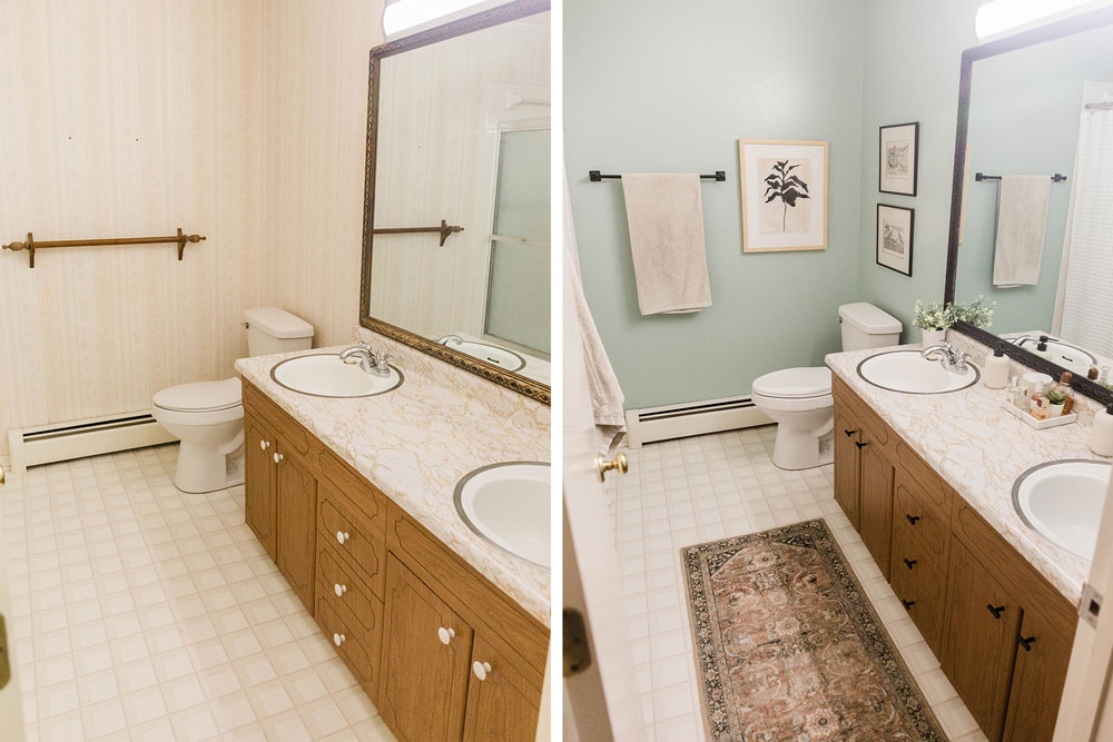 Before/After: Dated Retro Bathroom