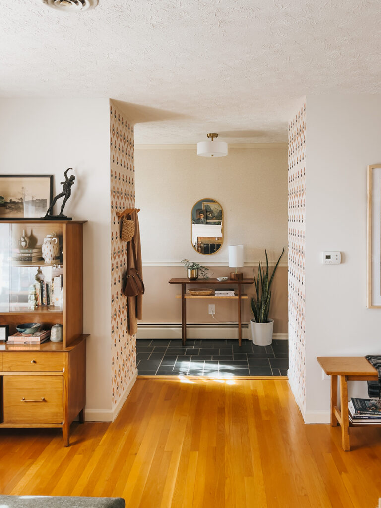 Retro Entryway Peel And Stick Wallpaper - Dream Green DIY