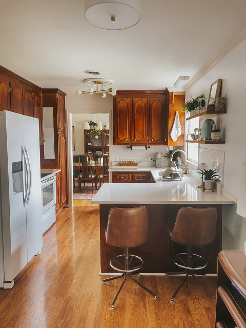 Our Painted Kitchen Cabinets Reveal - Dream Green DIY