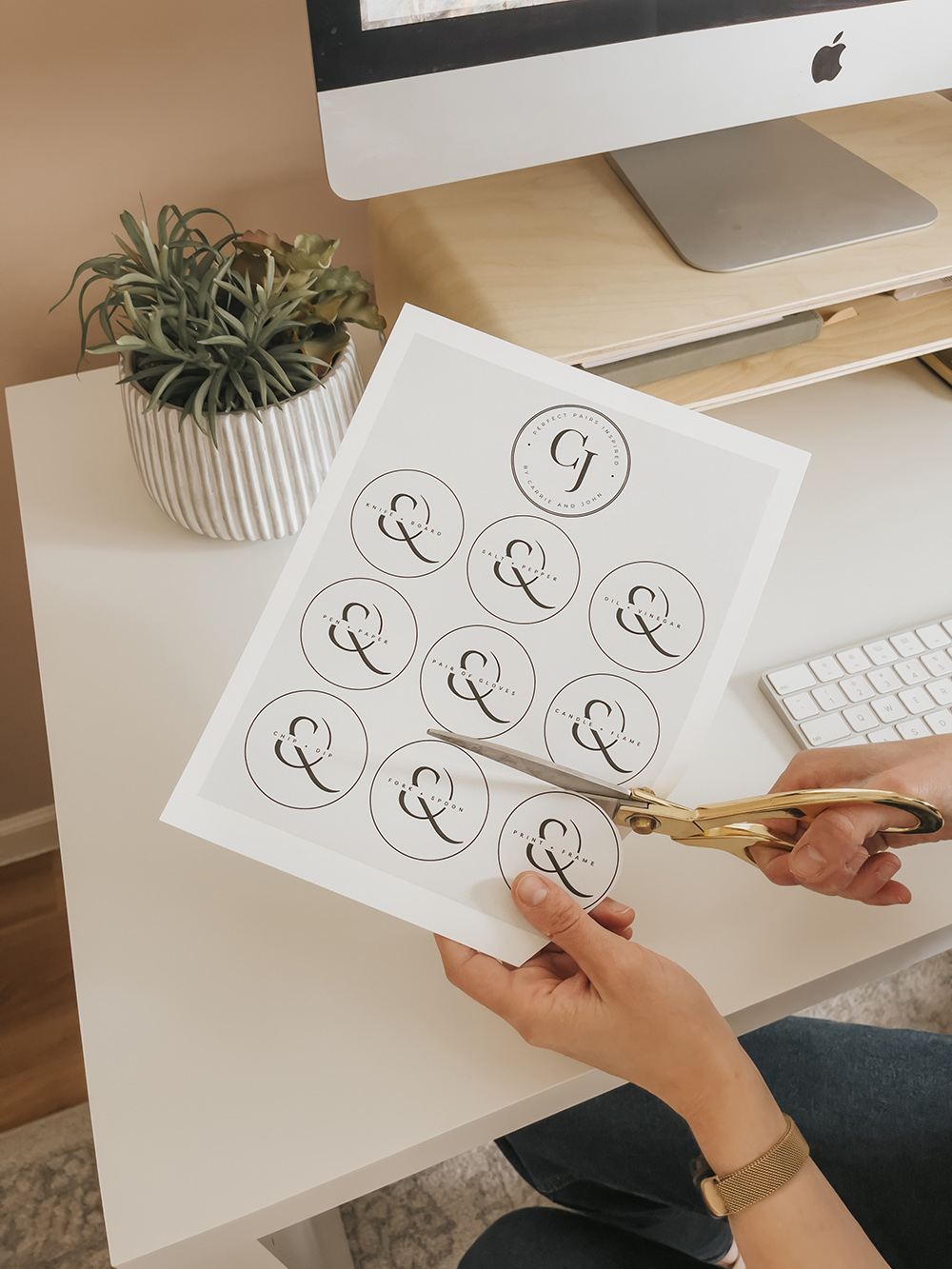 Perfect Pairs Bridal Shower Gift Idea - Dream Green DIY