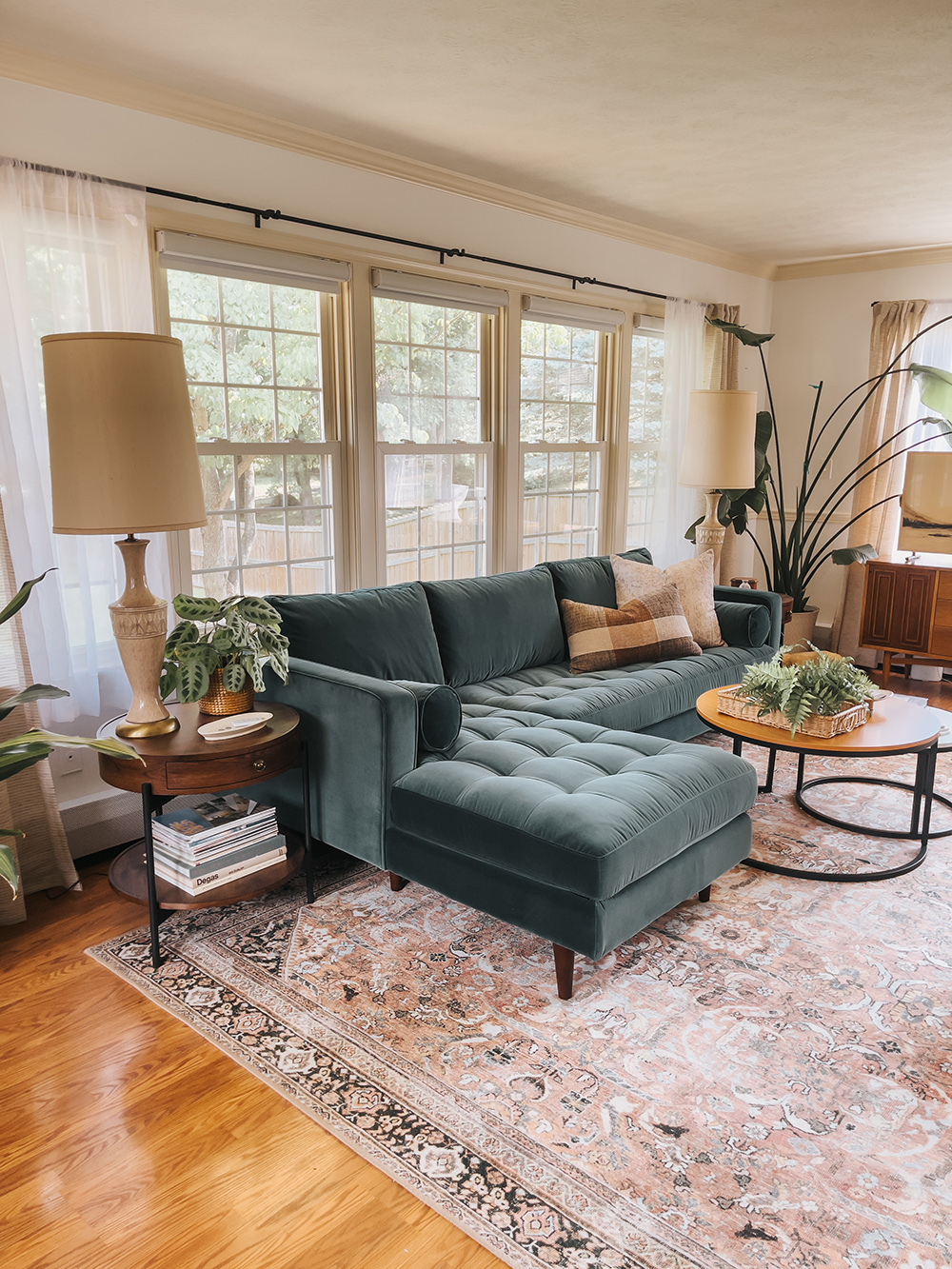 Styling Two Matching Sofa End Tables - Dream Green DIY