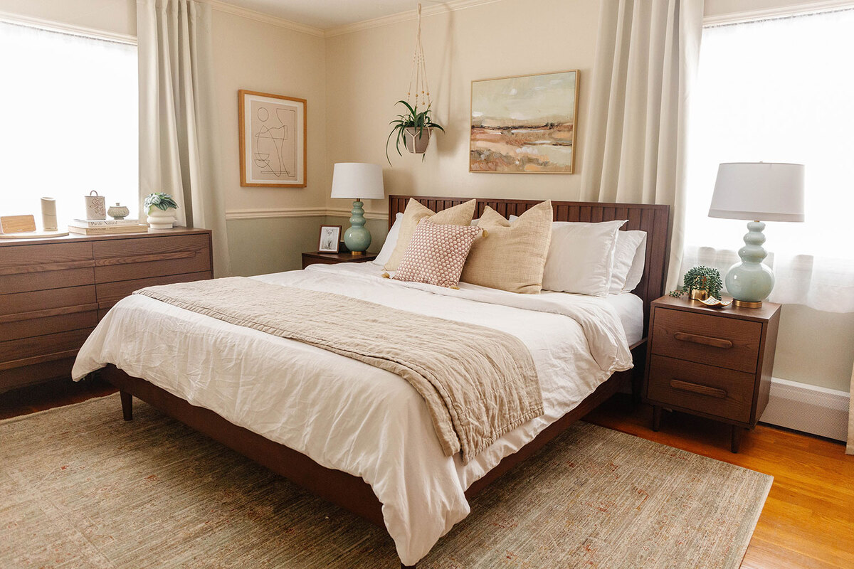 Mid-Century Style Primary Bedroom